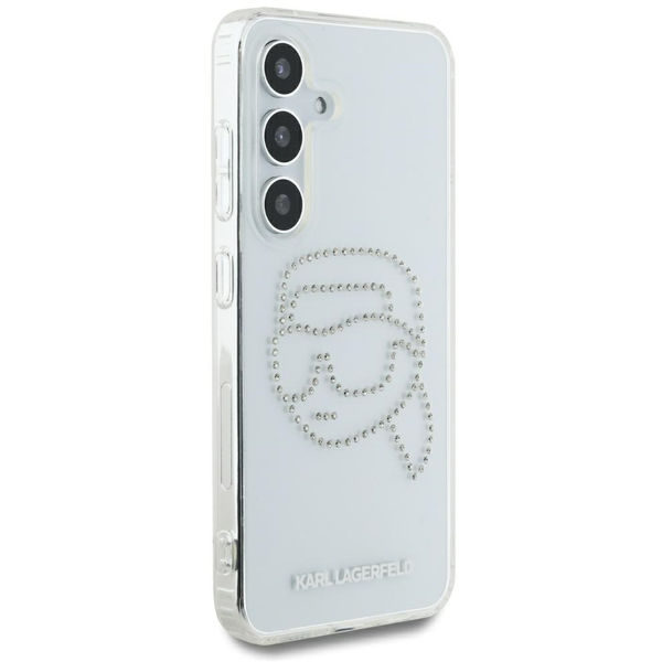 Karl Lagerfeld - IML Rhinestones (KLHCS25SHKHDCELT) - Samsung Galaxy S25 - Transparent Karl Head