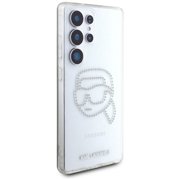 Karl Lagerfeld - IML Rhinestones (KLHCS25LHKHDCELT) - Samsung Galaxy S25 Ultra - Transparent Karl Head