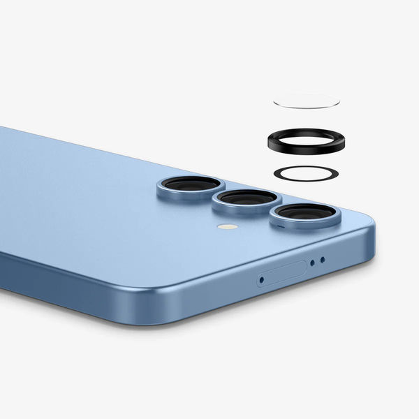 Spigen - Optik.tR EZ Fit Pro Camera Glass (2 pack) - Samsung Galaxy S25 - Black