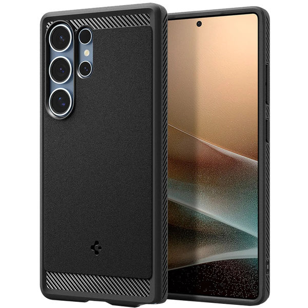 Spigen - Rugged Armor MagSafe - Samsung Galaxy S25 Ultra - Matte Black