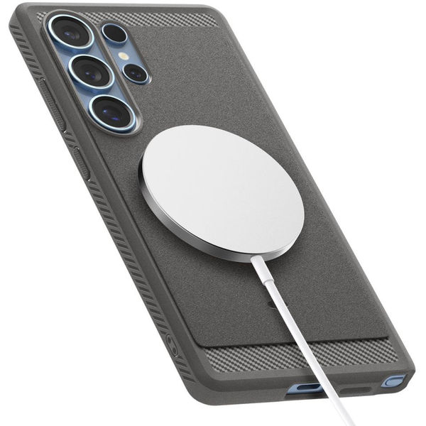 Spigen - Rugged Armor MagSafe - Samsung Galaxy S25 Ultra - Marble Grey