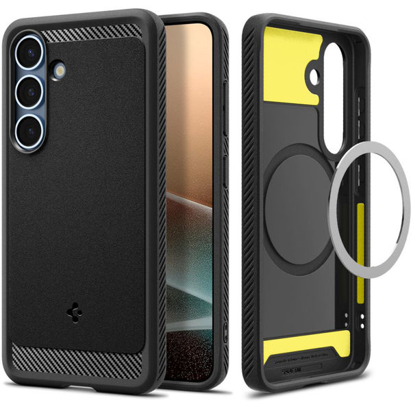 Spigen - Rugged Armor MagSafe - Samsung Galaxy S25 Plus - Matte Black