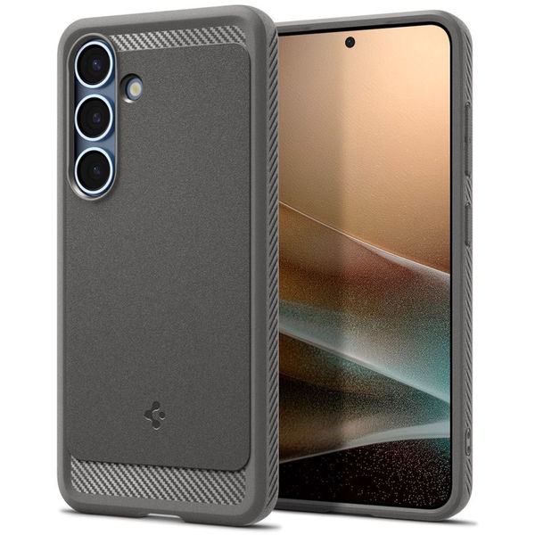 Spigen - Rugged Armor MagSafe - Samsung Galaxy S25 - Marble Grey