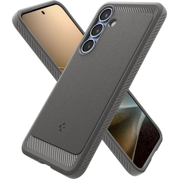 Spigen - Rugged Armor MagSafe - Samsung Galaxy S25 - Marble Grey