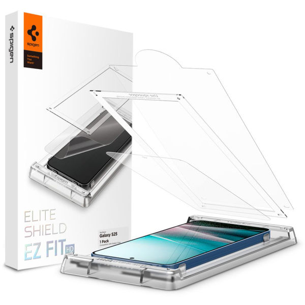 Spigen - Elite Shield EZ Fit HD- Samsung Galaxy S25 - Clear