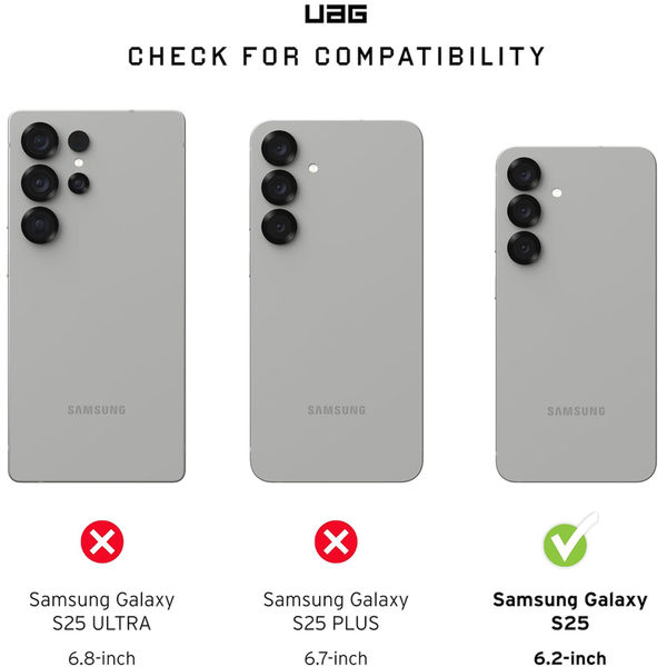 UAG - Pathfinder Clear MagSafe - Samsung Galaxy S25 - Ash