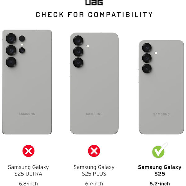 UAG - Glass Shield - Samsung Galaxy S25 - Clear