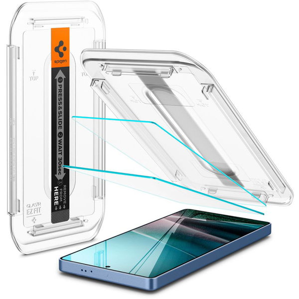 Spigen - Glas.tR EZ-FIT HD (2 pack) - Samsung Galaxy S25 Ultra - Clear