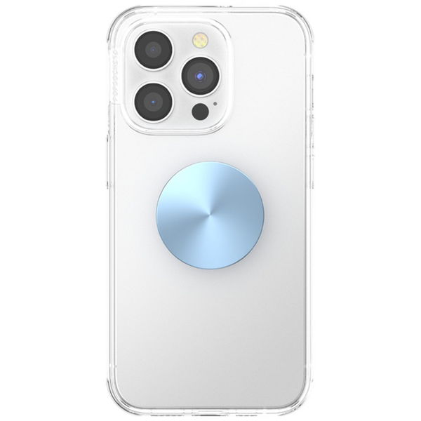 PopSockets - PopGrip (808929) - Aluminum Blue Sigh