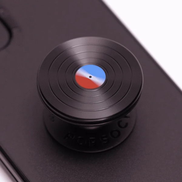 PopSockets - PopGrip Backspin (802755) - Aluminum 45 RPM