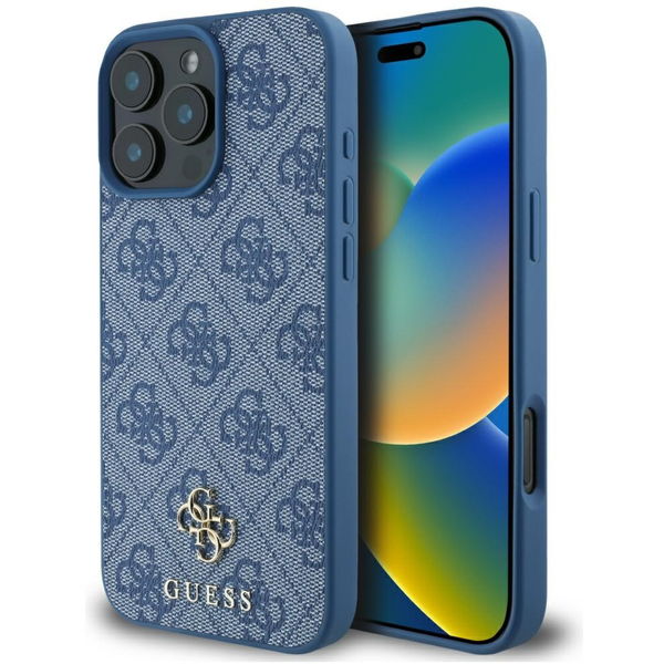 Guess - 4G Small and Classic Logo MagSafe (GUHMP16XP4SM4MB) - iPhone 16 Pro Max - Blue