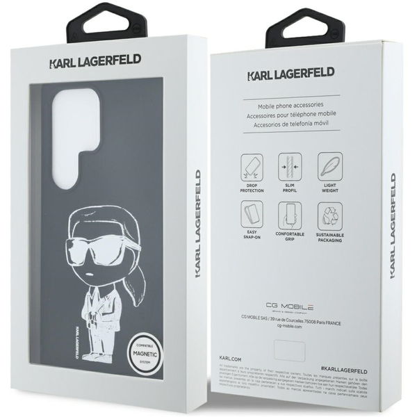 Karl Lagerfeld - Silicone Graffiti MagSafe (KLHMS25LPNYKGRTK) - Samsung Galaxy S25 Ultra - Ikonik