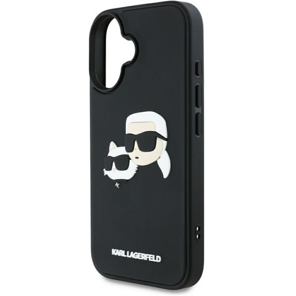 Karl Lagerfeld - 3D Design (KLHCP16SRBCKCHLK) - iPhone 16 - Rubber Karl&Choupette