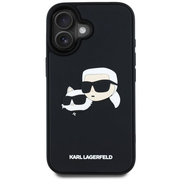 Karl Lagerfeld - 3D Design (KLHCP16SRBCKCHLK) - iPhone 16 - Rubber Karl&Choupette