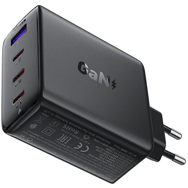 Acefast - Wall Charger (A94) - Multiport 3x USB-C, USB-A, GaN2 Technology, PD100W - Black