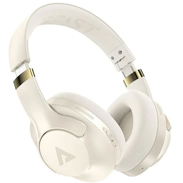 Acefast - Wireless Headset (H4) - Type-C, Bluetooth 5.3, Active Noise Canceling, IPX4, 500mAh, Hi-Fi Sound - Beige