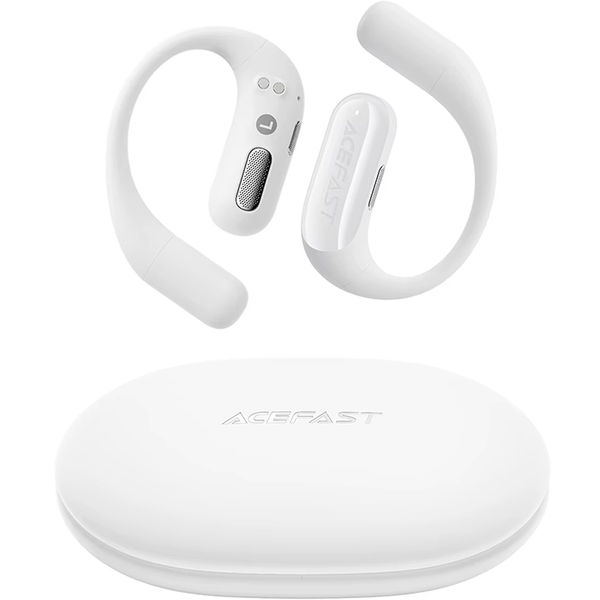 Acefast - Wireless Earbuds (FA002) - for Sports, Bluetooth V5.3, IP54, 500mAh - White