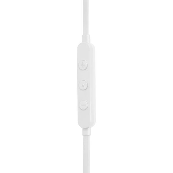 JBL - Wired Earphones 310C - Type-C, Hi-Res Audio, Pure Bass Sound, 3 Buttons Remote with Microphone - White