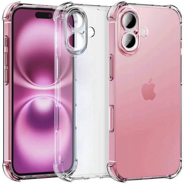 Techsuit - Shockproof Clear Silicone - iPhone 16 Plus - Clear