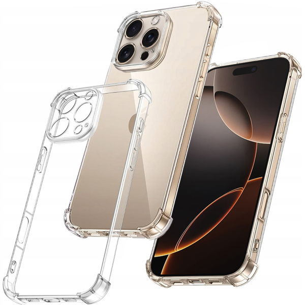 Techsuit - Shockproof Clear Silicone - iPhone 16 Pro - Clear