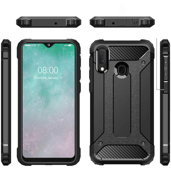 Techsuit - Hybrid Armor - Samsung Galaxy A20e - Black