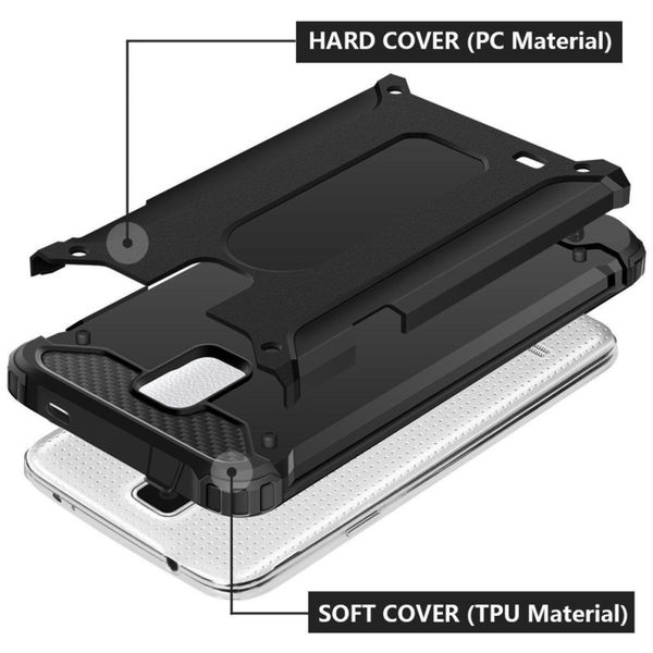 Techsuit - Hybrid Armor - Samsung Galaxy S5 G900 - Black