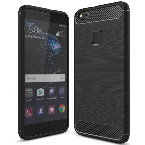 Techsuit - Carbon Silicone - Huawei P10 Lite - Black