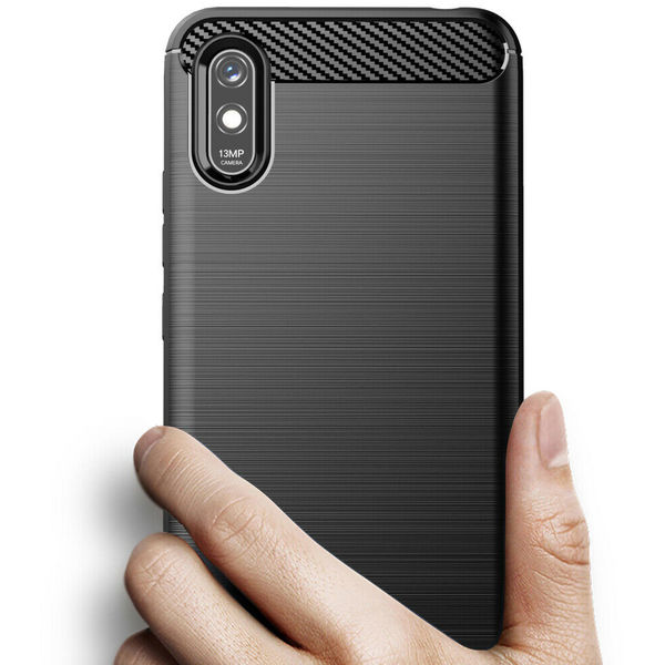 Techsuit - Carbon Silicone - Xiaomi Redmi 9A / Redmi 9AT - Black