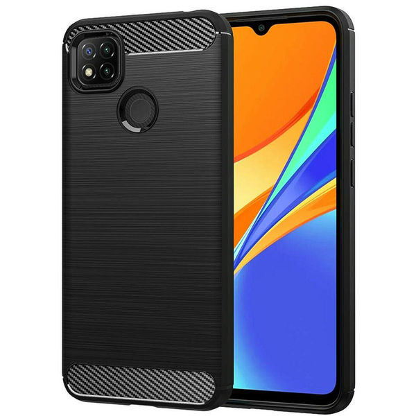 Techsuit - Carbon Silicone - Xiaomi Redmi 9C / Redmi 9C NFC - Black