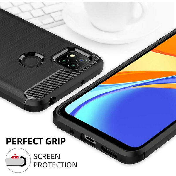 Techsuit - Carbon Silicone - Xiaomi Redmi 9C / Redmi 9C NFC - Black