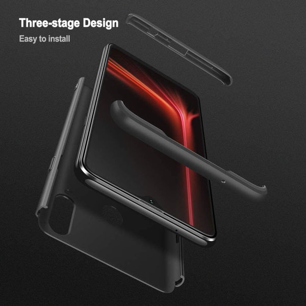 GKK - 360 Case + Screen Protector - Samsung Galaxy A20s - Black