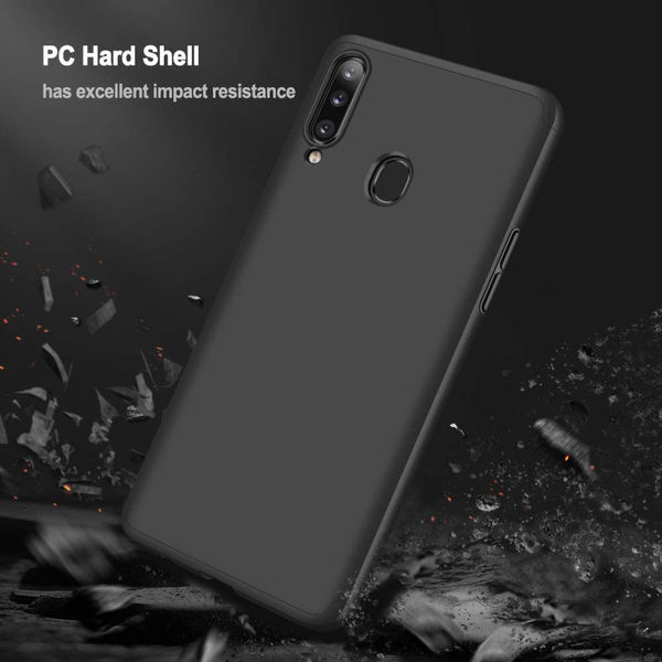 GKK - 360 Case + Screen Protector - Samsung Galaxy A20s - Black