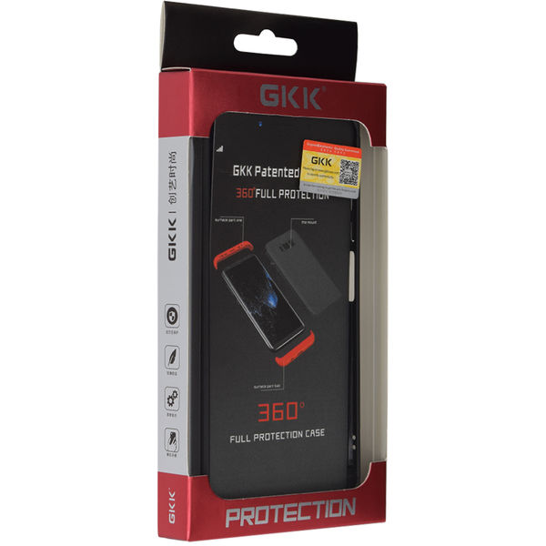 GKK - 360 Case + Screen Protector - Samsung Galaxy A20s - Black