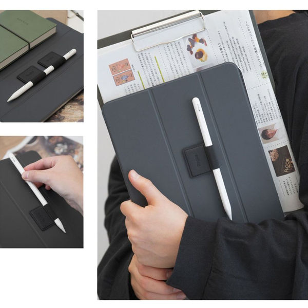 Ringke - Pen Holder (2 pack) - Ecological Leather, Textile, Elastic - Black