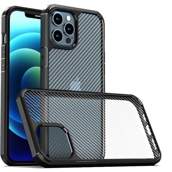 Techsuit - CarbonFuse - iPhone 12 Pro Max - Black