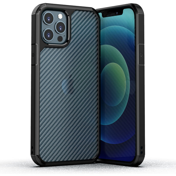 Techsuit - CarbonFuse - iPhone 12 Pro Max - Black