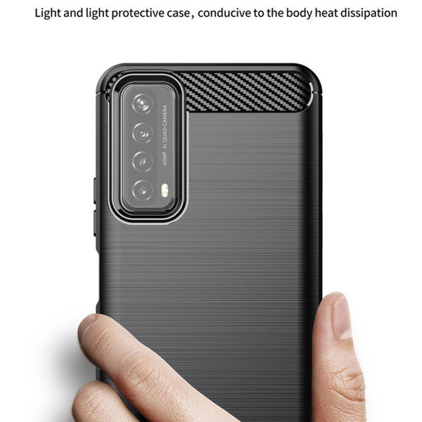 Techsuit - Carbon Silicone - Huawei P Smart 2021 - Black