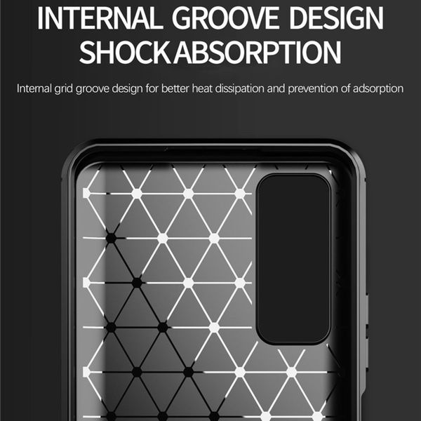 Techsuit - Carbon Silicone - Huawei P Smart 2021 - Black