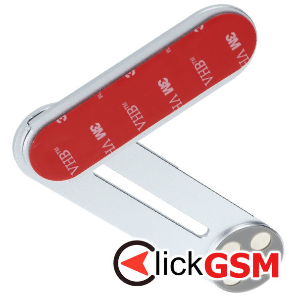 Techsuit - Desk Holder - with Laptop / Monitor Catchment, Foldable - Silver