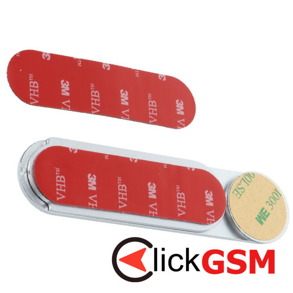 Techsuit - Desk Holder - with Laptop / Monitor Catchment, Foldable - Silver