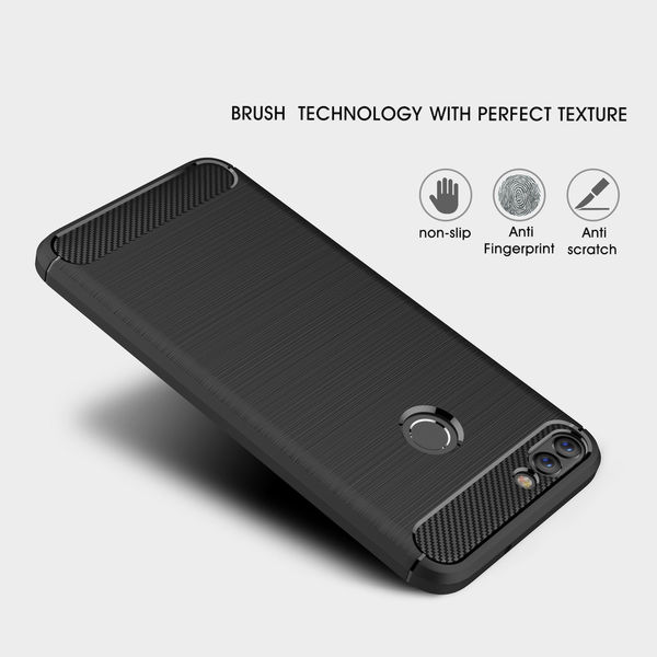 Techsuit - Carbon Silicone - Huawei P Smart - Black