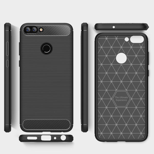Techsuit - Carbon Silicone - Huawei P Smart - Black