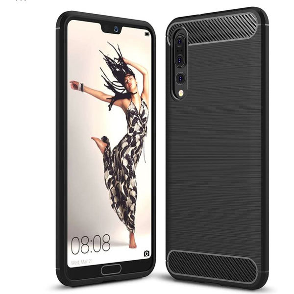 Techsuit - Carbon Silicone - Huawei P20 Pro - Black