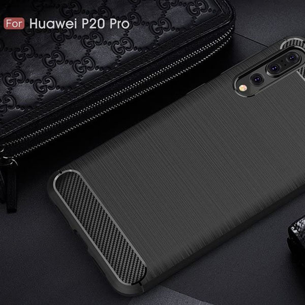 Techsuit - Carbon Silicone - Huawei P20 Pro - Black