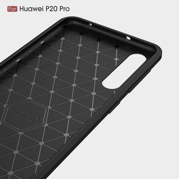 Techsuit - Carbon Silicone - Huawei P20 Pro - Black