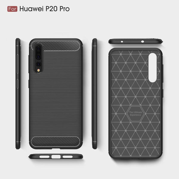 Techsuit - Carbon Silicone - Huawei P20 Pro - Black