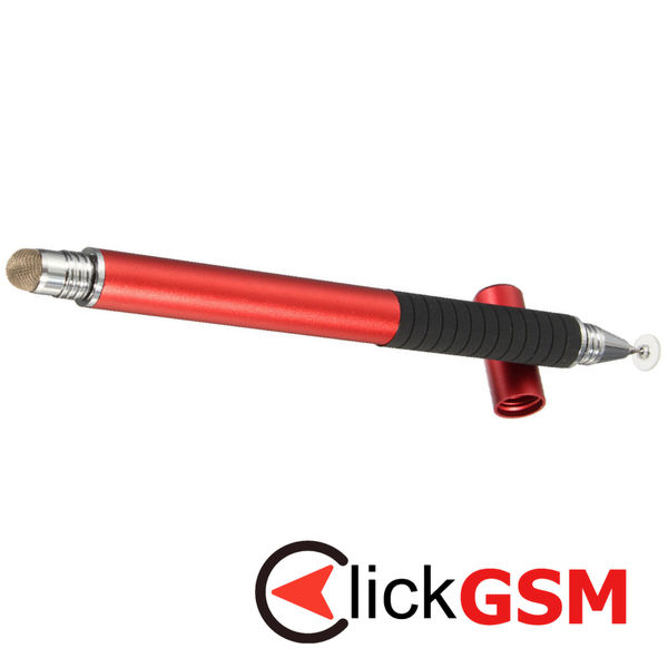 Techsuit - Stylus Pen (JC02) - Aluminum Alloy, Android, iOS, Microsoft - Red
