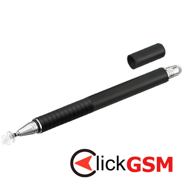 Techsuit - Stylus Pen (JC02) - Aluminum Alloy, Android, iOS, Microsoft - Black