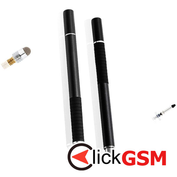 Techsuit - Stylus Pen (JC02) - Aluminum Alloy, Android, iOS, Microsoft - Black