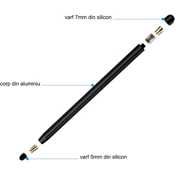 Techsuit - Stylus Pen (JC01) - Aluminum Alloy, Android, iOS, Microsoft - Red